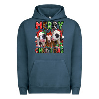 Pigment Midnight Navy merry christmas heifers Urban Hoodie - Jasminsmagicworld