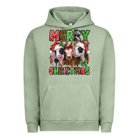 Pigment Oil Green merry christmas heifers Urban Hoodie - Jasminsmagicworld