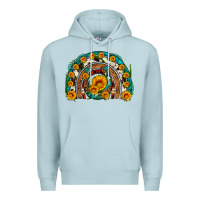 Blue Mist sunflower gemstone leopard cowhide horseshoe rainbow Premium Hoodie - Artiststas