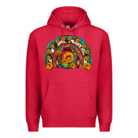 Cardinal sunflower gemstone leopard cowhide horseshoe rainbow Premium Hoodie - Artiststas