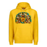 Lemon sunflower gemstone leopard cowhide horseshoe rainbow Premium Hoodie - Artiststas