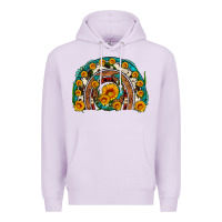 Lilac sunflower gemstone leopard cowhide horseshoe rainbow Premium Hoodie - Artiststas