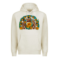 Oatmeal Heather sunflower gemstone leopard cowhide horseshoe rainbow Premium Hoodie - Artiststas