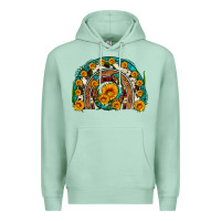 Seafoam sunflower gemstone leopard cowhide horseshoe rainbow Premium Hoodie - Artiststas