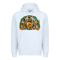 White sunflower gemstone leopard cowhide horseshoe rainbow Premium Hoodie - Artiststas