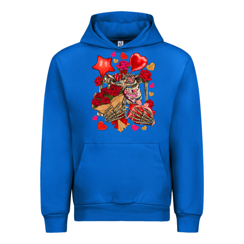 Valentines Day Skeleton Urban Hoodie by NancyCooperArtShop | Teevron
