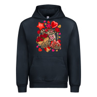 Navy valentines day skeleton Urban Hoodie - NancyCooperArtShop