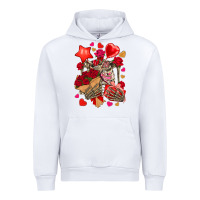 White valentines day skeleton Urban Hoodie - NancyCooperArtShop