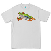 Dove Grey red eyed tree frog Premium Tee - LillyAllenDesigns