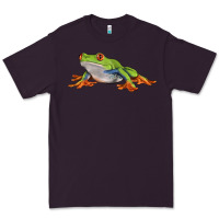 Plum red eyed tree frog Premium Tee - LillyAllenDesigns