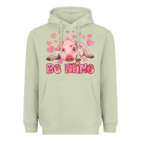 Matcha be mine baby pig Heavyweight Hoodie - RanaPortraitStore