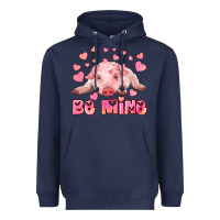 Navy be mine baby pig Heavyweight Hoodie - RanaPortraitStore