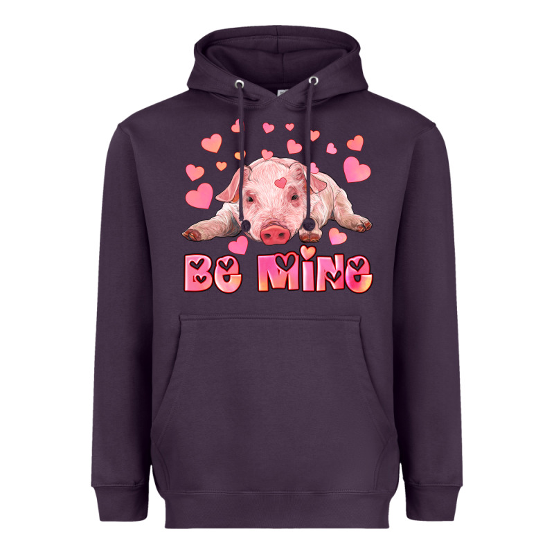 Be Mine Baby Pig Heavyweight Hoodie by RanaPortraitStore | Teevron