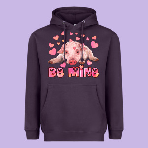 Be Mine Baby Pig Heavyweight Hoodie Designed By Ranaportraitstore