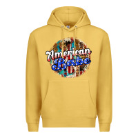 Antique Gold american babe Premium Hoodie - JahusDesignShop