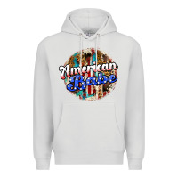 Dove Grey american babe Premium Hoodie - JahusDesignShop