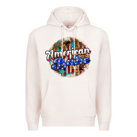 Pale Pink american babe Premium Hoodie - JahusDesignShop