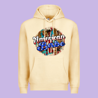 American Babe Premium Hoodie Designed By Jahusdesignshop