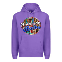 Purple american babe Premium Hoodie - JahusDesignShop