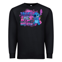 Black touch me and i will bite you stitch Premium Sweatshirt - Zillion Design Studio