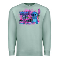Seafoam touch me and i will bite you stitch Premium Sweatshirt - Zillion Design Studio