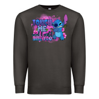 Smoke touch me and i will bite you stitch Premium Sweatshirt - Zillion Design Studio