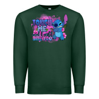 Sports Green touch me and i will bite you stitch Premium Sweatshirt - Zillion Design Studio