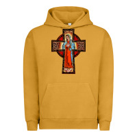 Pigment Peanut Butter lady of guadalupe leopard cross Urban Hoodie - BarkalooDesign
