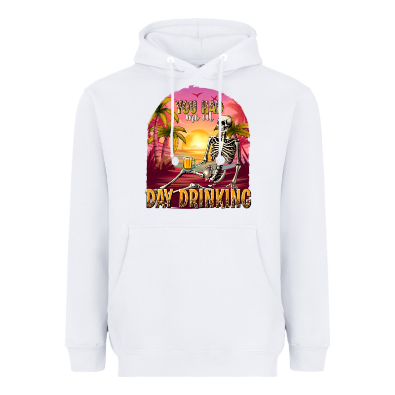 You Had Me At Day Drinking Heavyweight Hoodie by texasbilliewilder | Teevron