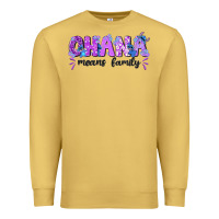 Antique Gold ohana means family with stitch Premium Sweatshirt - texasbilliewilder