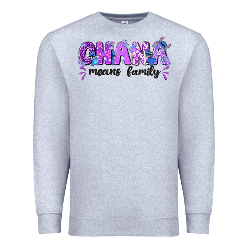 Ohana Means Family With Stitch Premium Sweatshirt by texasbilliewilder | Teevron