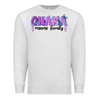 Oatmeal Heather ohana means family with stitch Premium Sweatshirt - texasbilliewilder