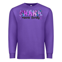 Purple ohana means family with stitch Premium Sweatshirt - texasbilliewilder