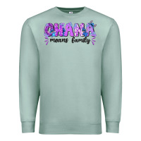 Seafoam ohana means family with stitch Premium Sweatshirt - texasbilliewilder