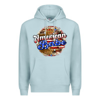 Blue Mist american babe Premium Hoodie - JahusDesignShop