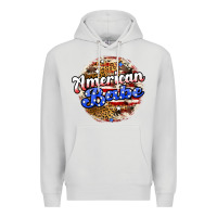 Dove Grey american babe Premium Hoodie - JahusDesignShop