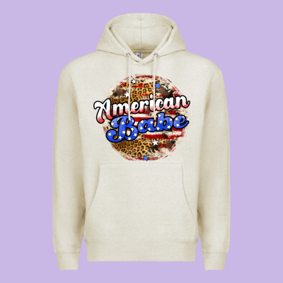 American Babe Premium Hoodie Designed By Jahusdesignshop