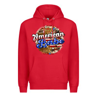 Red american babe Premium Hoodie - JahusDesignShop