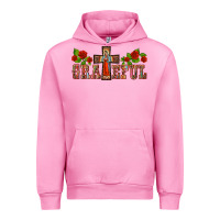 Fuchsia Pink grateful guadalupe cross Urban Hoodie - BarkalooDesign