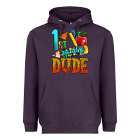 Plum 1st grade dude Heavyweight Hoodie - texasbilliewilder