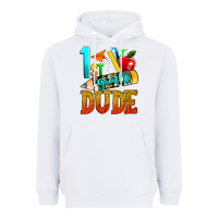 White 1st grade dude Heavyweight Hoodie - texasbilliewilder