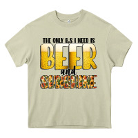 Mossy The Only c B s I NeedIs Beer And Sunshine Heavy Core Tee - CowhideDigitalArt