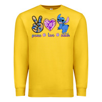 Lemon peace love stitch Premium Sweatshirt - texasbilliewilder