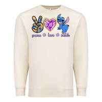 Sandshell peace love stitch Premium Sweatshirt - texasbilliewilder