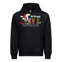 Black love Christmas cow Urban Hoodie - Jasminsmagicworld