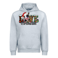 Heather Grey love Christmas cow Urban Hoodie - Jasminsmagicworld