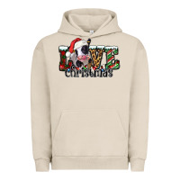 Pigment French Oak love Christmas cow Urban Hoodie - Jasminsmagicworld