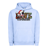 Pigment Grape Ice love Christmas cow Urban Hoodie - Jasminsmagicworld