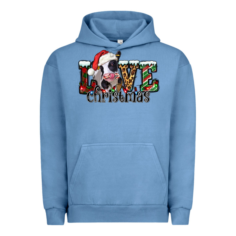 Love Christmas Cow Urban Hoodie by Jasminsmagicworld | Teevron
