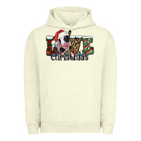 Pigment Pistachio love Christmas cow Urban Hoodie - Jasminsmagicworld